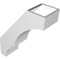 Ekena Millwork 5 1/2-in. W x 14-in. D x 18-in. H Balboa Architectural Grade PVC Knee Brace BRCP055X14X18BOA - alternate 4
